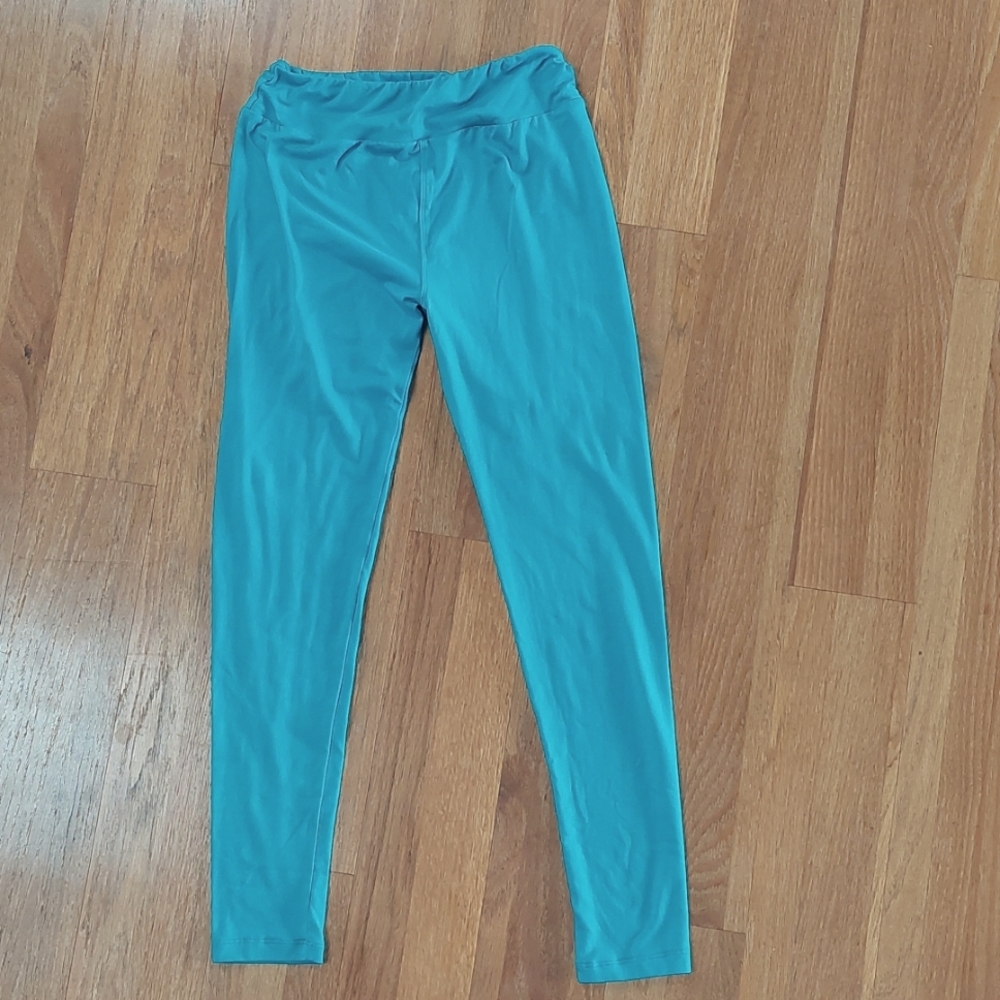 LuLaRoe Women's OS Leggings Solid Teal